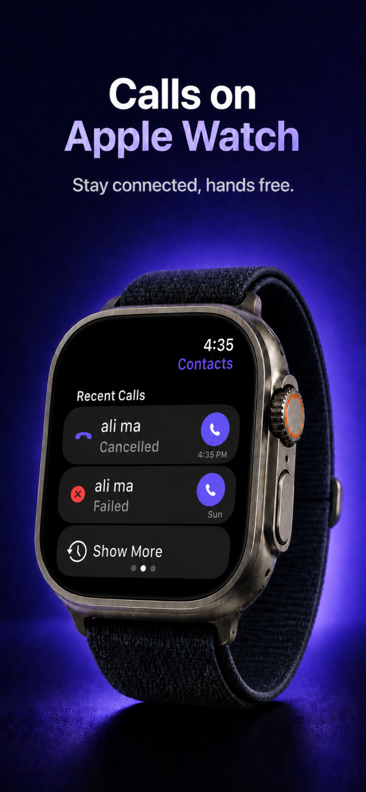 SGWatch voice calls on Apple Watch