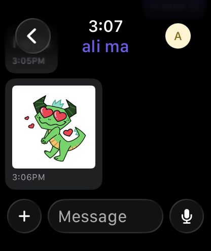 SGWatch private image message on Apple Watch